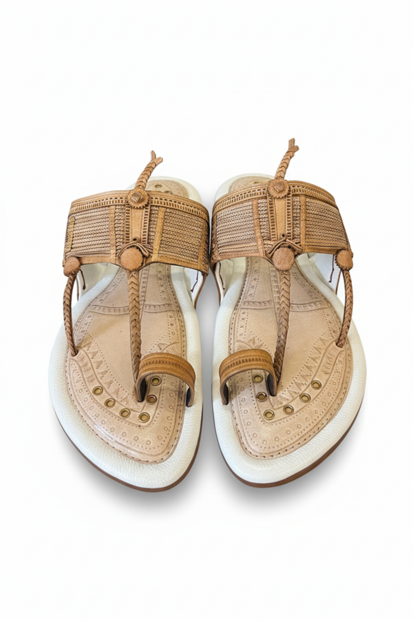 Sultan White - Custom Kolhapuri