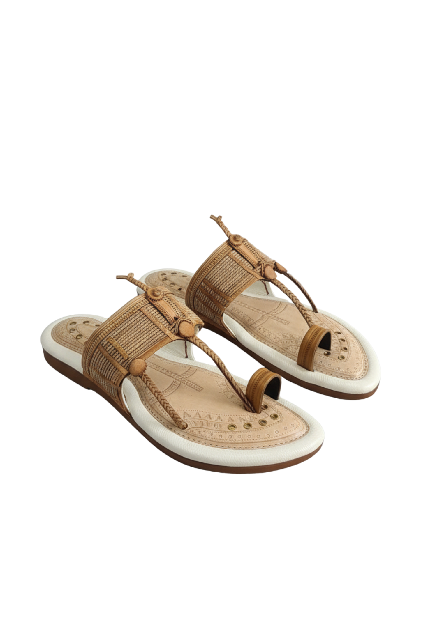 Sultan White - Custom Kolhapuri