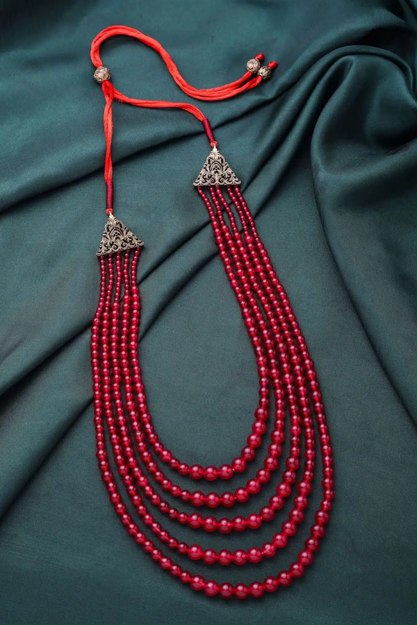 Maroon Bliss Mala