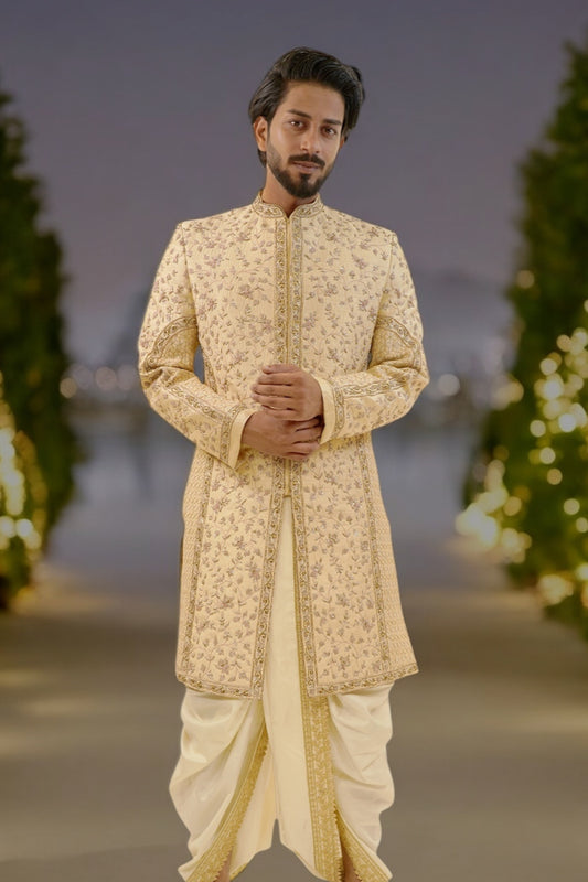 Heavy Embroided Mughal style sherwani
