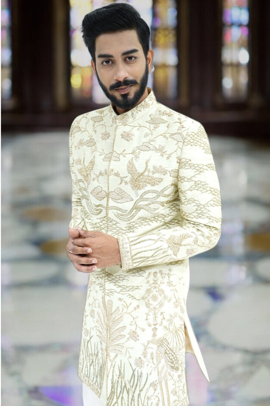 The Avian Elegance Sherwani