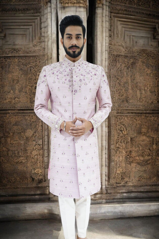 The Lavish Leopard Motif Sherwani