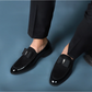 Black Patent Brooch Loafers