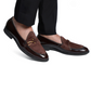 Brown Patent Dazzle Hooked Loafers