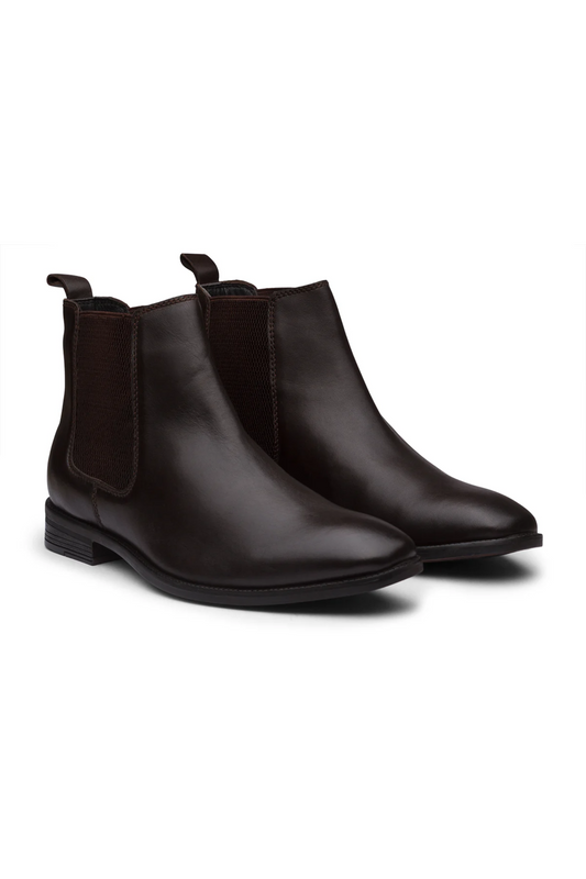 CHELSEA BOOTS - BROWN LEATHER SHOES