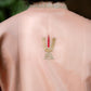 Royal Blush Men's Kurta with Thirunamam, Shanku & Chakra Embroidery | Premium Festive & Wedding Wear