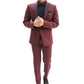 Wine Peak Lapelled Wool Crepe Tuxedo