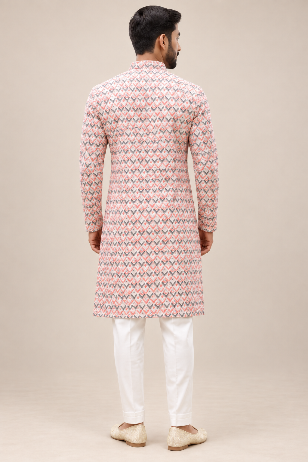 Men’s Printed Designer Kurta – Premium Ethnic Wear for Festive & Wedding Occasions