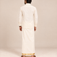 Ivory Cream Full Sleeve Embroidered Shirt (Traditional Elegance)