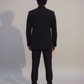 Black Embroidered Indo-Western Bandhgala Set for Men – Wedding & Party Wear