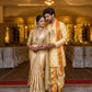 Ivory Gold Balaji Embroidered with Pomna Pattu Pancha Set