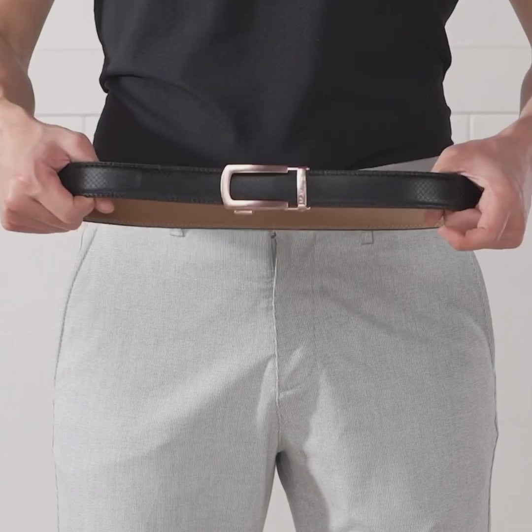 Theo Black with classic buckle