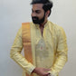 Ivory Gold Balaji Embroidered with Pomna Pattu Pancha Set
